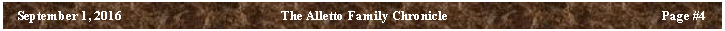 Text Box: September 1, 2016	The Alletto Family Chronicle	Page ##